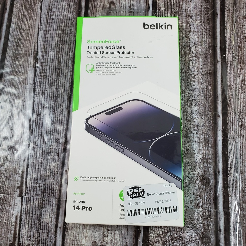 Belkin ScreenForce Treated Tempered Glass Screen Protector For iPhone 14 Pro